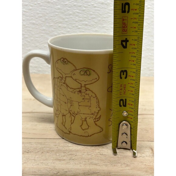 Classique Gibson Greeting Cards Turtle Humor Ceramic Coffee MugMade In Japan - Picture 10 of 11